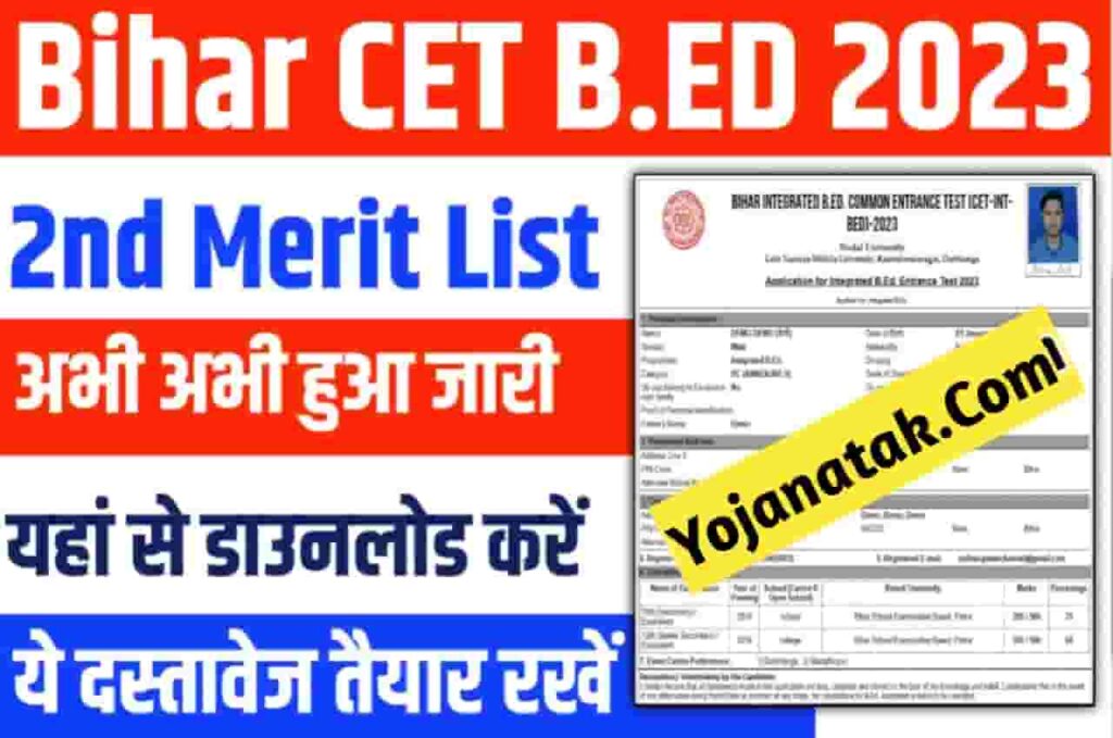 Bihar B.Ed 2nd Allotment Letter 2023