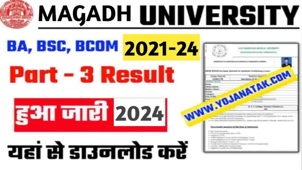 Magadh University Part 3 Result 2024